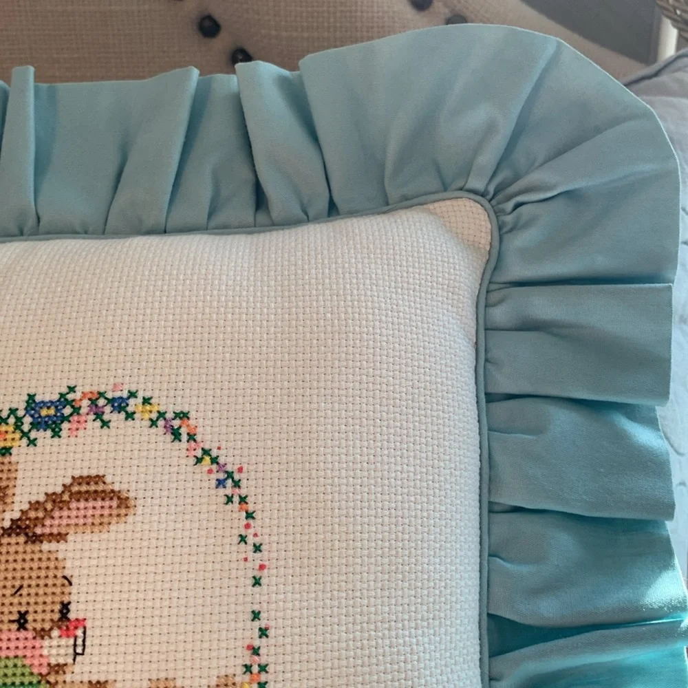 Vintage Cross Stitch Design pillow